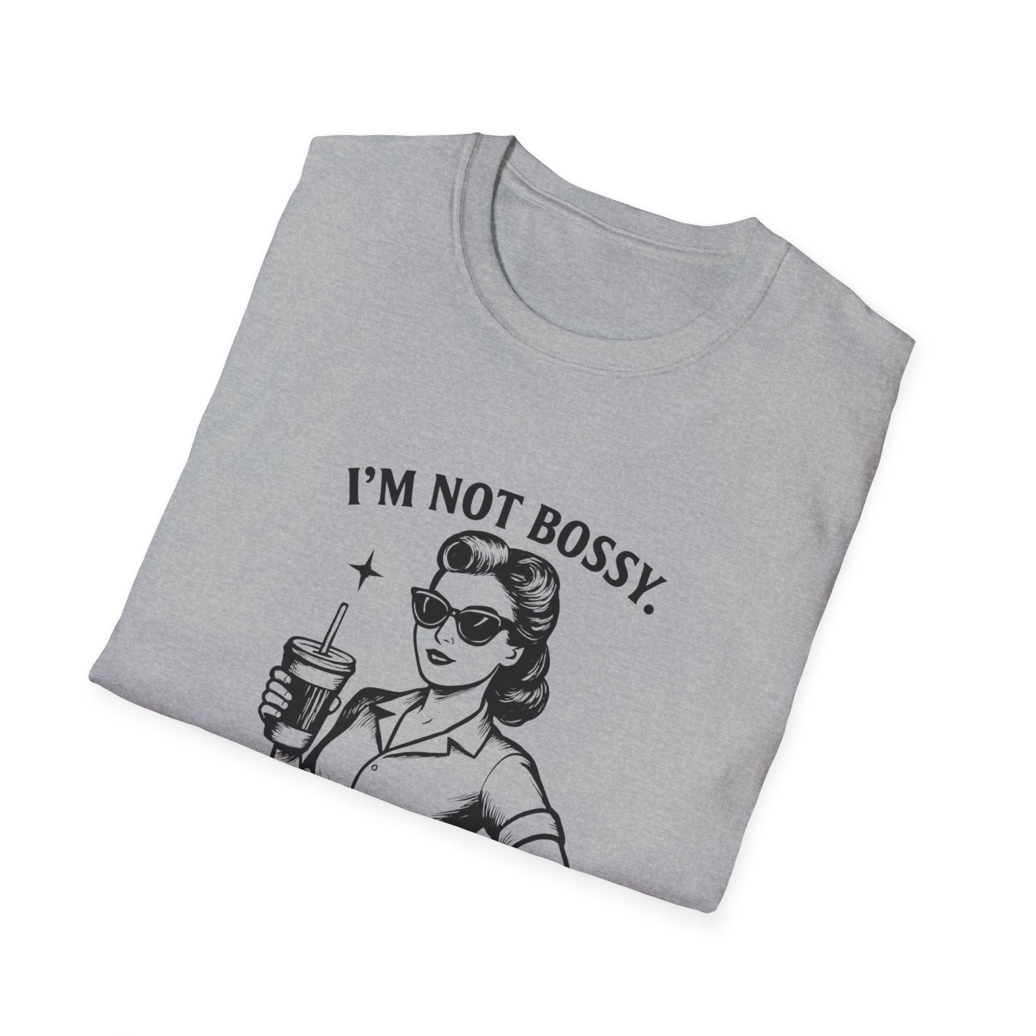 Im Not Bossy Im The Mom Shirt  Retro Mom Typography Tee  Funny Mom Life T Shirt  Mothers Day Gift  Vintage Style Mom Humor Tee