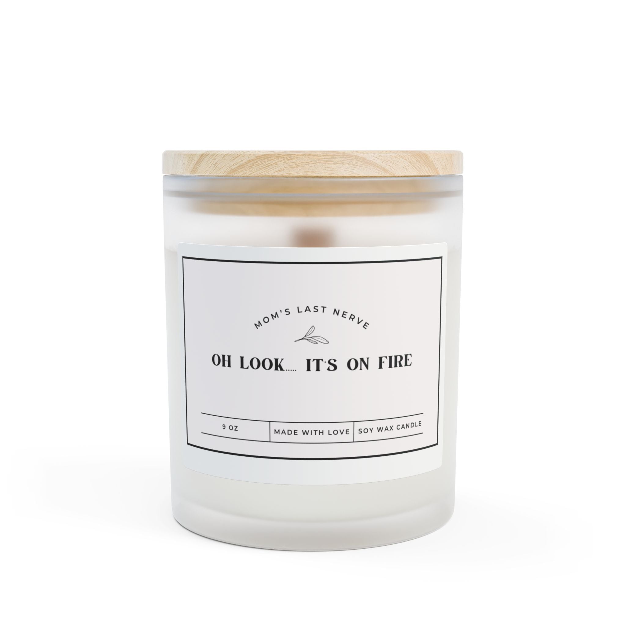 Frosted Glass Candle 11oz  Luxury Soy Blend Candle  Aesthetic Home Decor Gift | Minimalist Frosted Jar Candle | Cozy Scented Candle