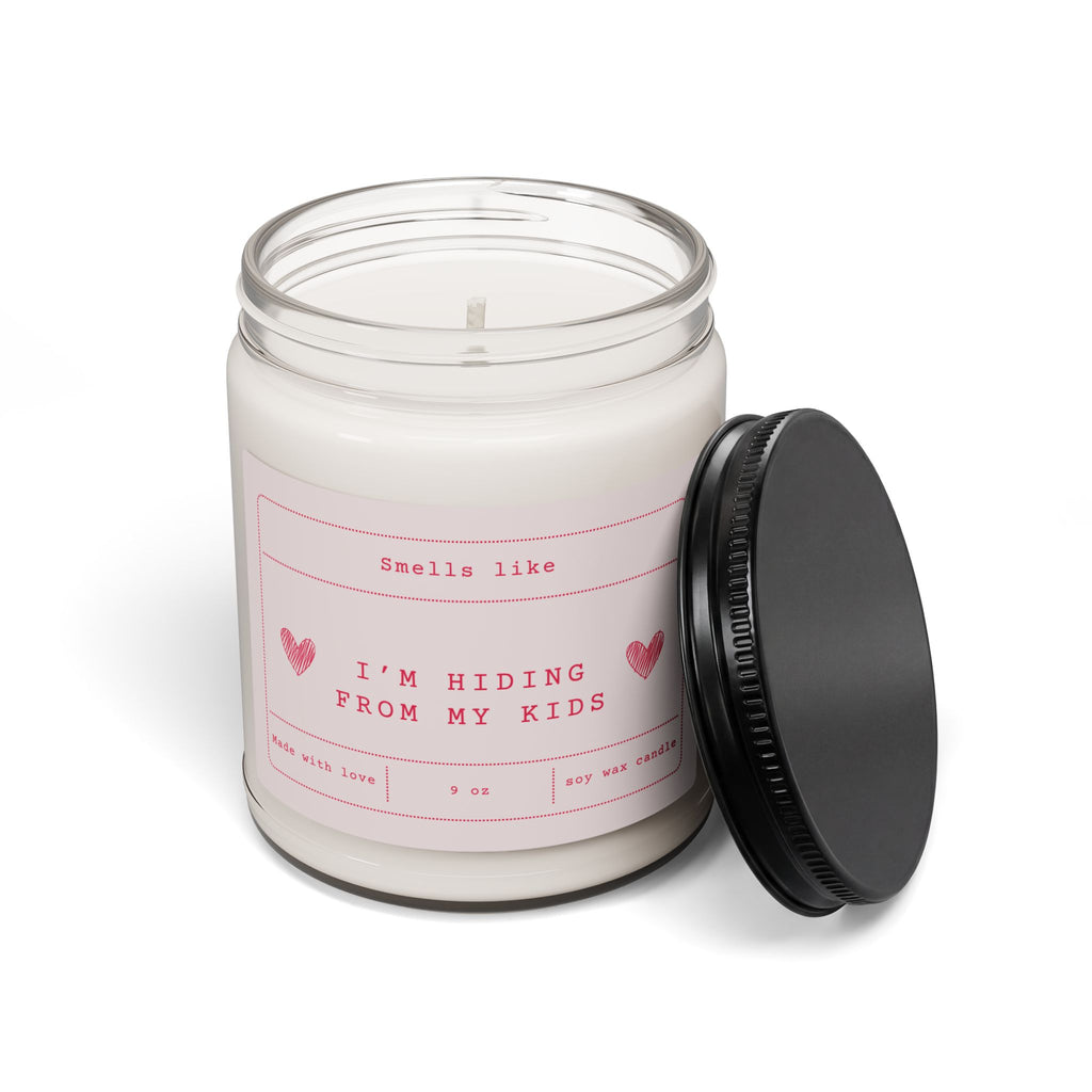 Im Hiding From My Kids Candle Funny Mom Candle  Scented Soy Candle 9oz  Mom Life Gift Self Care Candle for Moms Humor Home Decor