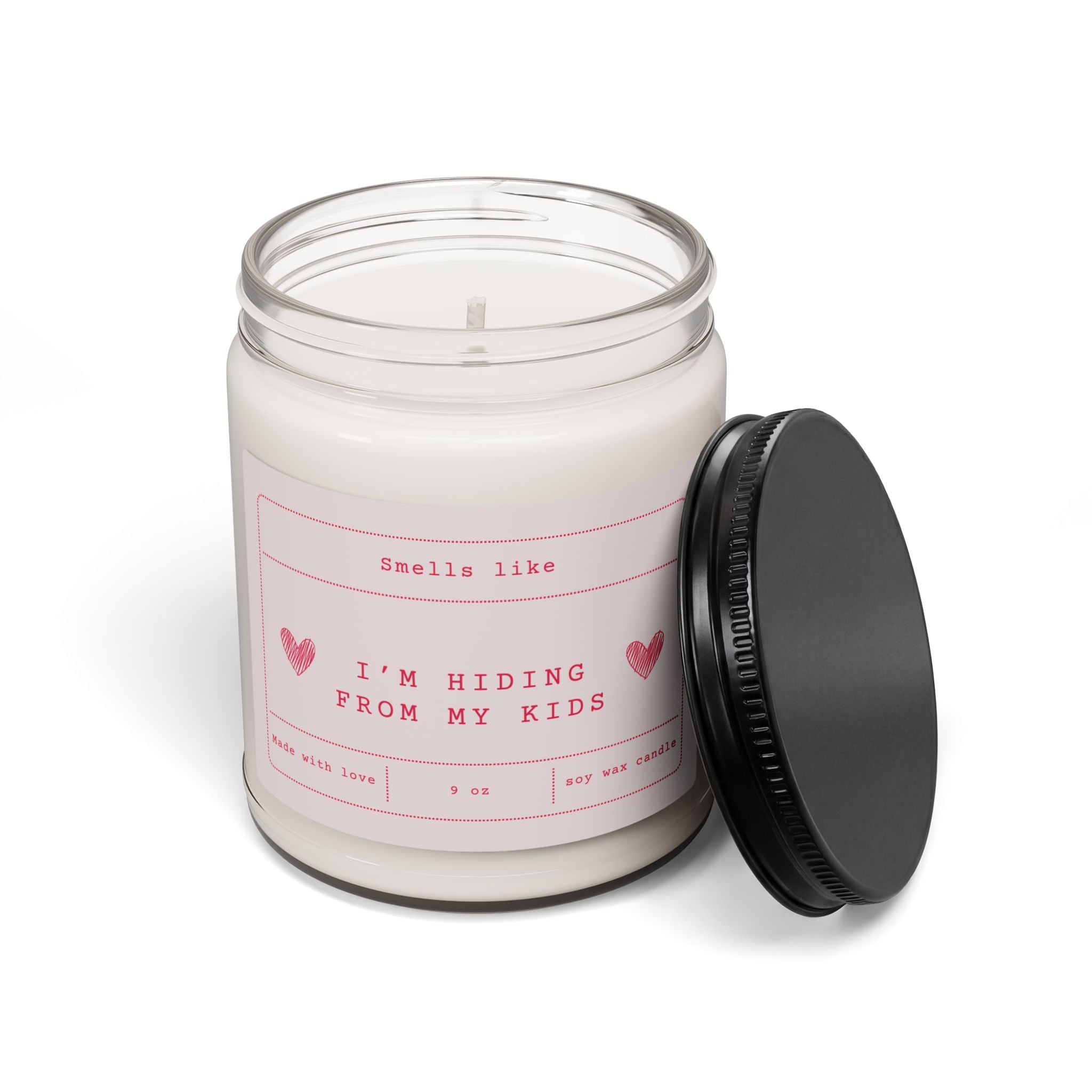 Im Hiding From My Kids Candle Funny Mom Candle  Scented Soy Candle 9oz  Mom Life Gift Self Care Candle for Moms Humor Home Decor