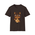 Kawaii Cat Eating Ramen T-Shirt | Cute Anime Noodle Bowl Tee