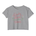 Gods Love Has Four Paws Crop Top  Christian Dog Mom Shirt  Pet Lover Paw Print Tee  Next Level 5080