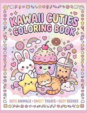 Kawaii Cuties Coloring Book by Kim Phillips
