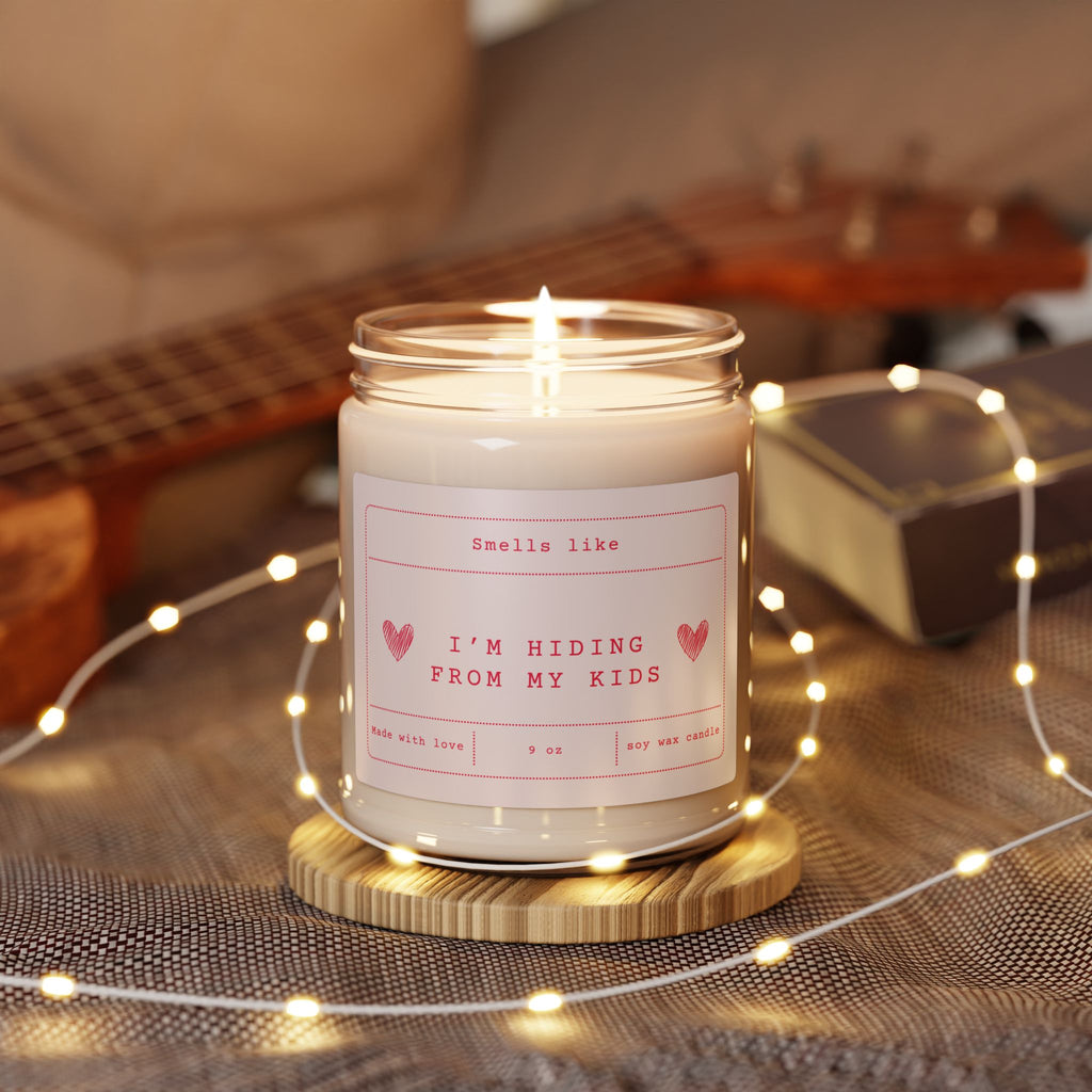 Im Hiding From My Kids Candle Funny Mom Candle  Scented Soy Candle 9oz  Mom Life Gift Self Care Candle for Moms Humor Home Decor
