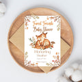 Woodland Baby Shower Invitation — Editable Canva Template